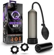 Quickie Kit Thick Cock Black Pumps Kits Blush Quickie Kit Sexual Wellness Products Penis Pump Handheld Vacuum Male Masturbator Male Sex Toy Electric Pump Penis Extender Penis Enlargement Vacuum Pump