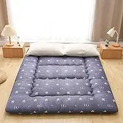 Japanese Floor Futon Mattress - Thicken Tatami Mat Sleeping Pad, Foldable Roll Up, Dormitory Pad Floor Lounger ZSMFCD (11,Twin)