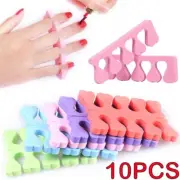 10PCS Nail Art Manicure Salon Pedicure Soft Sponge Foam Finger Toe Separator