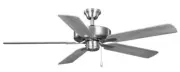 Progress AirPro Builder 52" Indoor Brushed Nickel Ceiling Fan with Remote