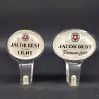 Vintage Jacob Best Light Beer Tap Handles Narrow and Wide Version NOS Dorette Co