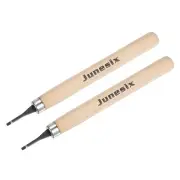2mm 50# Carbon Steel Small Flat Blade Craft Carving Knife Blackening 2pcs