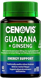 Cenovis Guarana 2000 and Ginseng Tablets, 60 Tablets
