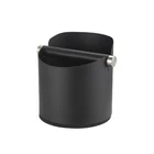 Cleans Easily Stylish Stainless Steel Coffee Knock Bin Keeps Your Area Neat