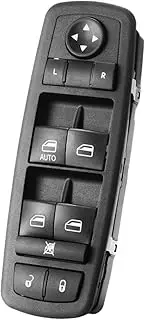 for 2011-2016 Dodge Journey Window Switch Driver Side Front Left Master Power Window Control with Door Lock Button for Dodge Journey for 68084001AB, 68084001AC, 68084001AD, DWS1893, 901486(13+8 pins)