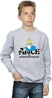 [Absolute Cult] Disney Boys Alice in Wonderland Tea Drinker Classic Sweatshirt
