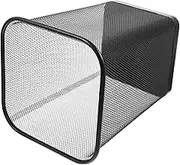GRADENEVE Waste Bin Mesh Black Wire Trash Can Mesh Waste Bin Black Waste Paper Basket