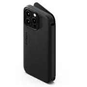 [CY4597MAGWT] MagWallet Apple iPhone 15 Pro Max 6.7" Leather Wallet Case-Black,360