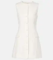 [Faithfull] Faithfull Twill linen minidress AU 14 white