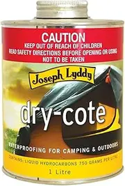 Joseph Lyddy Dry Cote Waterproofing for Camping and Outdoors, 1 Liter (Special Order)