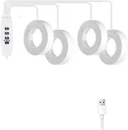 IOIUSKKU Daylight Lamp Full Spectrums Grow Lights for Plants 3 Timing Plant Light for Indoor Plants ABS Grow Lamp for Plants, D, White Warm Light