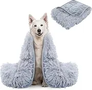 BALAPET Soft Plush Weighted Blanket for Dogs, Thunder Blanket for Dogs Anxiety, Relaxation and Calming, Washable Dog Weighted Blanket Perfect for Thunderstorm, Firework, Separation and Camping(L)