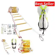 Portable Weather-Resistant Fire Escape Ladder - 32 ft Compact Safety Solution