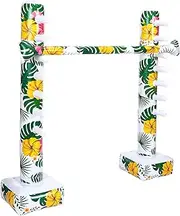 Hawaiian Inflatable Limbo Game Luau Party Games Inflatable Decorations Fun Limbo Stick for Party Limbo Pole for Kids Adults Floral Tropical Summer Beach Pool Party Easter Party Supplies