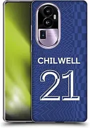 Head Case Designs Officially Licensed Chelsea Football Club Ben Chilwell 2021/22 Players Home Kit Soft Gel Case Compatible with Oppo Reno10 Pro+