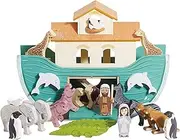 Le Toy Van Noah's Great Ark Premium Wooden Toys for Kids Ages 3 Years & Up