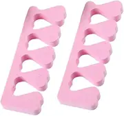 PLAFOPE 20 Pairs Nail Toe Separators Sponge Finger Dividers for Comfortable Nail Art Tools Toe Spacers for Women Random Color