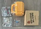 Lumsburry Build-on Brick Coffee Mug Yellow w/ 3 Packs Of Building Bricks