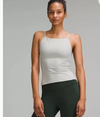 lululemon Align™ High-Neck Cami Tank Top Light Support, A/B Cup Jade Grey Size 0