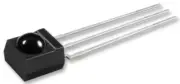 IR RECEIVER, 45M, 56KHZ, AGC1, TH, IR Receivers, Qty.1 TSOP34156