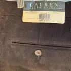 NEW MENS RALPH LAUREN BLACK CORDUROY FLAT FRONT PANTS SIZE 36 X 32
