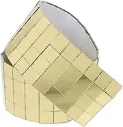 Gatuida 1Roll Self Adhesive Mini Square Mirror Decals for Decoration Creative Room Decor Easy to Apply Tile Stickers