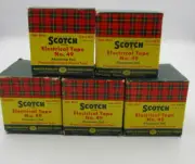5 Rolls Scotch Electrical Tape No. 49 Aluminum Foil 2" x 20' NOS