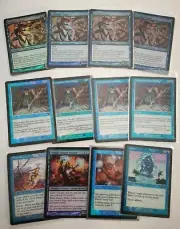 Blue Foil lot, Snap, Daze, Brain Freeze, Accumulated Knowledge, Mistbind Clique