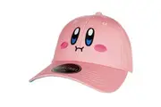 Kirby Big Face Embroidered Pre-Curved Snapback Hat