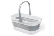 BOOMJOY 14L Collapsible Bucket Foldable Mop Bucket for Cleaning Water Bucket for Camping Window Washing Laundry Fishing Grey