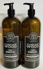 2-Pack Erbario Toscano ~ Tuscan Wood Toning Shower Gel w/ Olive Oil 33.8 oz Each