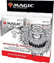 Magic: The Gathering Adventures in The Forgotten Realms Collector Booster Box | 12 Packs (180 Magic Cards)