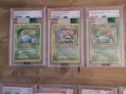 Vintage Pokemon Venusaur Lot Pocket Monster Venusaur 1996, 1999, 2000 PSA graded