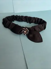 Baby Girls Knotted Hair Band Headband Elastic Stretchy Turban Camellia Flower