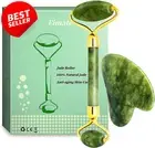 "Jade Roller & Gua Sha Kit Natural Facial Stone Set for Face, Eyes, Neck, Legs"