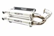 Trinity Dual Full System Exhaust Muffler For Polaris RZR Turbo R Ultimate 20-24