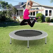 38” Mini Folding Trampoline, Portable Recreational Fitness Rebounder for Kids,