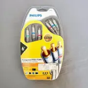 NEW Philips Component Video Cable 6 Ft 24K Gold Plated Connectors M62795