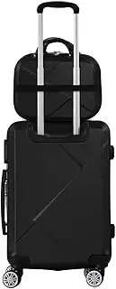 [Slimbridge] 2pcs 20" Travel Luggage Set Baggage Carry On Suitcase Bag Case Black