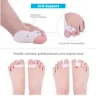 1Pair Bunion Toe Straightener Corrector 3Pair Silicone Gel Toe Separator(L DOB