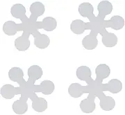 Zerodeko Bath Mat Non-Slip Sticker 20 Pack Snowflake Adhesive Strips for Bathroom Bathtub Slip