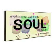 Michael Jackson It's The Soul That Matters Quote Key Hanger / Pet Leash Hanger