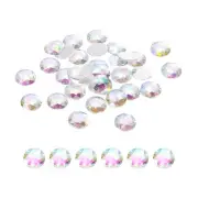 50Pcs Flat Back Round Acrylic Rhinestones 20mm Starry Sky Crystal Rhinestones