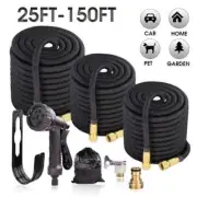Expandable Garden Water Hose Water Gun Sprayer Kit for Home Car Wash Irrigation