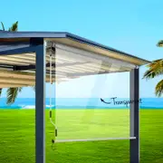 InstaHut Outdoor Blind Roll Down Awning Canopy Shade Retractable Window 1.5X2.4M
