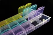 Tigofly Fly Tying Materials Beads Flies Container Plastic Box 21 Compartments Colorful Fly Fishing Tackle Box