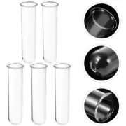 5Pcs Clear Test Tubes for Plant Propagation Station Clear Glass Plants Tube