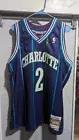 Mitchell & Ness Men's Larry Johnson Charlotte Hornets 1992-93 Swingman XL L M S