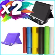 2 Pack Cell Phone Stand Foldable Phone Desk Tablet Cradle Plastic Dock Holder