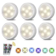 Tomshine 6 Under Cabinet Lights Battery Operated & USB Charging Dimmable